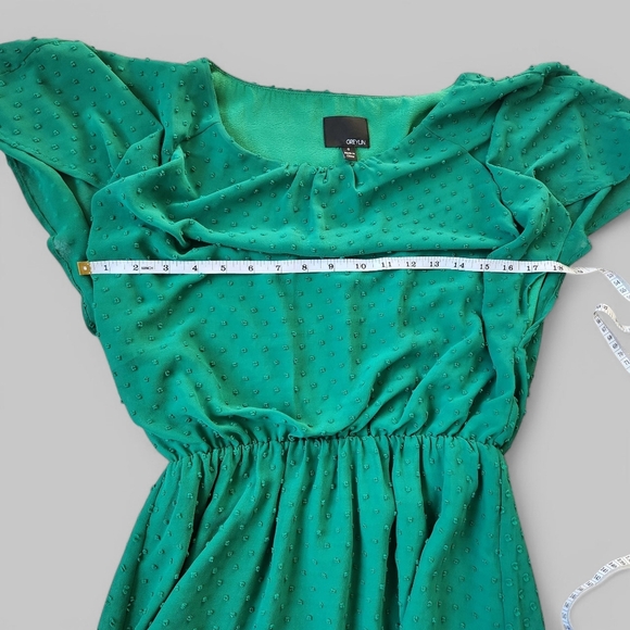 Anthropologie Greylin Green Fairycore Whimsical Dress Size S Christmas Dress - Picture 7 of 13